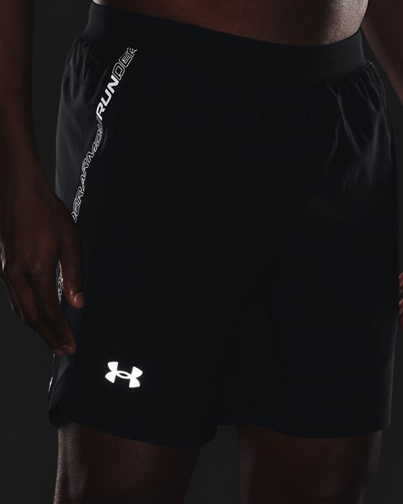 Men's UA Launch Run 7" Tape Shorts, Black, pdpMainDesktop image number 3